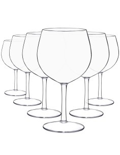JUEGO DE 6 COPAS DE VINO BALÓN 700 ml. - FABRICADAS EN TRITAN.