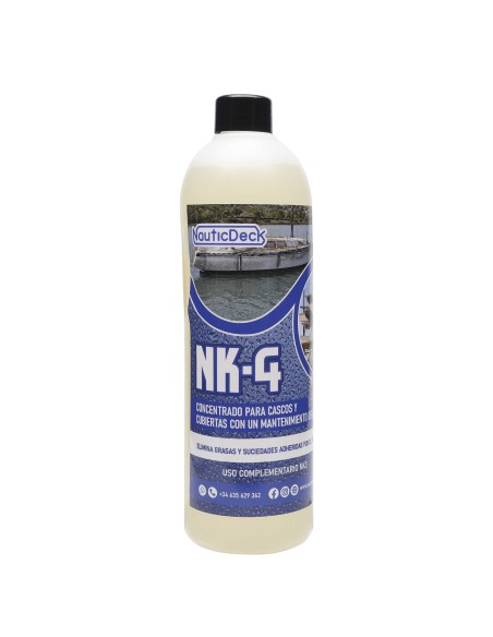 NK4 - CONCENTRADO PARA CASCOS Y CUBIERTAS CON UN MANTENIMIENTO DEFICIENTE - 750 ml.
