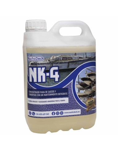 NK4 - CONCENTRADO PARA CASCOS Y CUBIERTAS CON UN MANTENIMIENTO DEFICIENTE - 5 L.