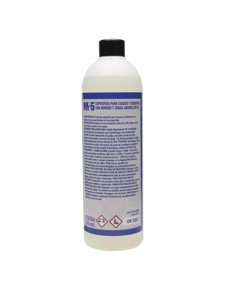 NK5 - ESPECIFICO PARA CASCOS Y CUBIERTAS CON HONGOS Y ZONAS AMARILLENTAS - 750 ml.