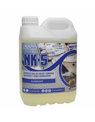 NK5 - ESPECIFICO PARA CASCOS Y CUBIERTAS CON HONGOS Y ZONAS AMARILLENTAS - 5 L.
