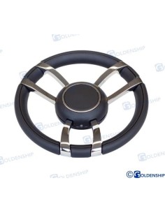 VOLANTE DE PIEL MODELO 701A 350 mm. - NEGRO