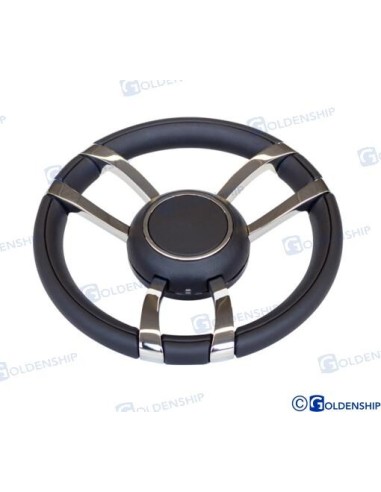 VOLANTE DE PIEL MODELO 701A 350 mm. - NEGRO