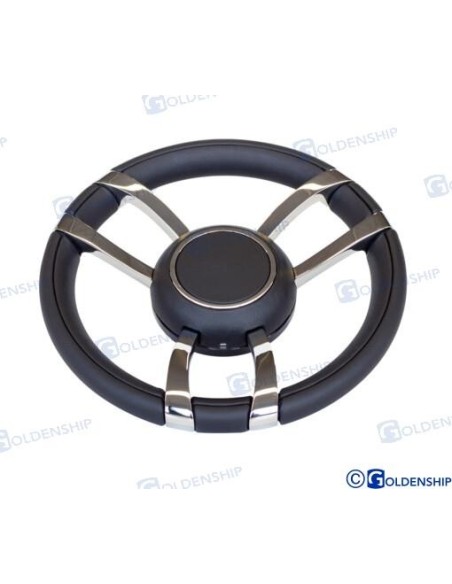 VOLANTE DE PIEL MODELO 701A 350 mm. - NEGRO