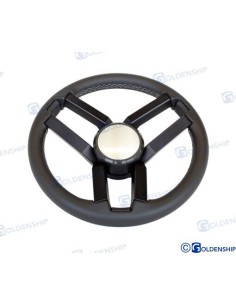 VOLANTE DE PIEL MODELO Bolca 350 mm. - NEGRO