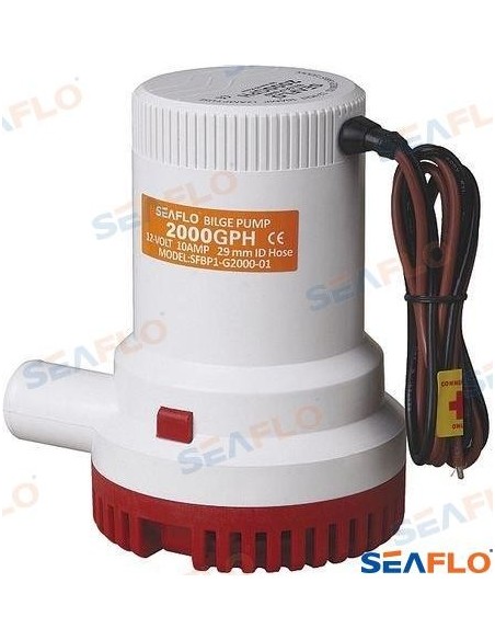 BOMBA DE ACHIQUE SUMERGIBLE - 1500 GPH - 12 V.