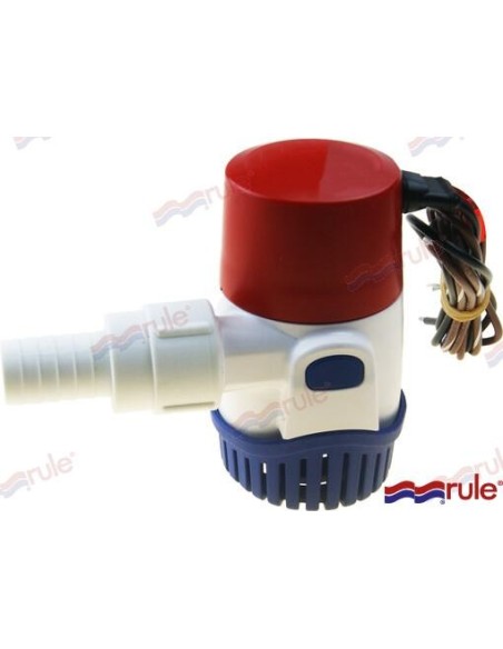 BOMBA DE ACHIQUE SUMERGIBLE RULE - 500 GPH - 12 V.