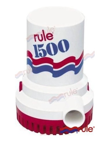 BOMBA DE ACHIQUE SUMERGIBLE RULE - 1500 GPH - 12 V.