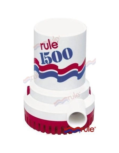 BOMBA DE ACHIQUE SUMERGIBLE RULE - 1500 GPH - 12 V.