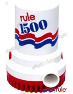 BOMBA DE ACHIQUE SUMERGIBLE RULE - 1500 GPH - 24 V.