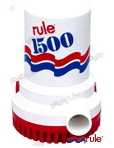 BOMBA DE ACHIQUE SUMERGIBLE RULE - 1500 GPH - 24 V.