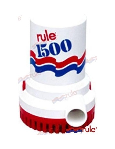BOMBA DE ACHIQUE SUMERGIBLE RULE - 1500 GPH - 24 V.