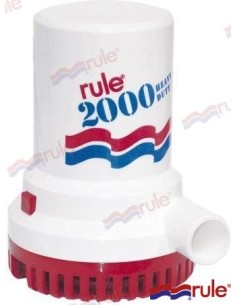 BOMBA DE ACHIQUE SUMERGIBLE RULE - 2000 GPH - 12 V.