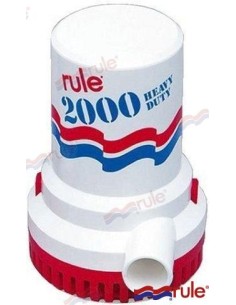 BOMBA DE ACHIQUE SUMERGIBLE RULE - 2000 GPH - 24 V.