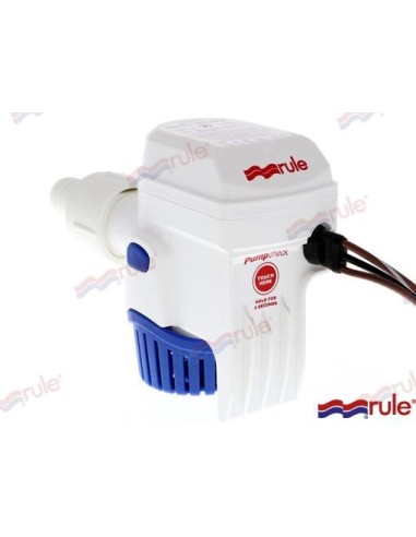 BOMBA DE ACHIQUE AUTO SUMERGIBLE RULE - MATE - 750 GPH - 12 V.