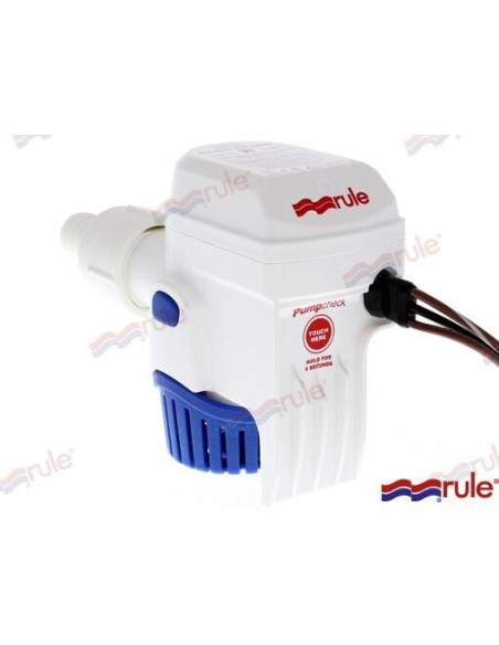 BOMBA DE ACHIQUE AUTO SUMERGIBLE RULE - MATE - 750 GPH - 12 V.