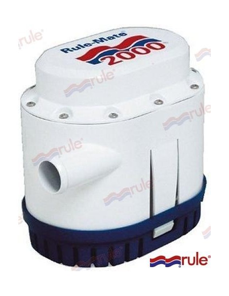 BOMBA DE ACHIQUE AUTO SUMERGIBLE RULE - MATE - 1500 GPH - 12 V.
