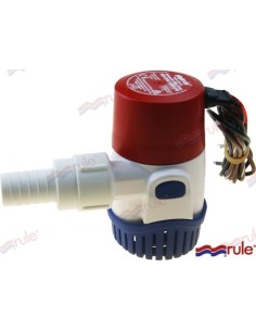 BOMBA DE ACHIQUE AUTO SUMERGIBLE RULE - MATIC - 500 GPH - 24 V.