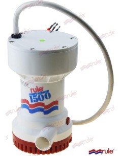 BOMBA DE ACHIQUE AUTO SUMERGIBLE RULE - MATIC - 1500 GPH - 12 V.
