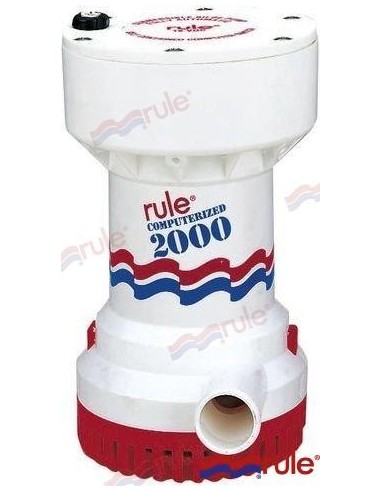 BOMBA DE ACHIQUE AUTO SUMERGIBLE RULE - MATIC - 2000 GPH - 12 V.