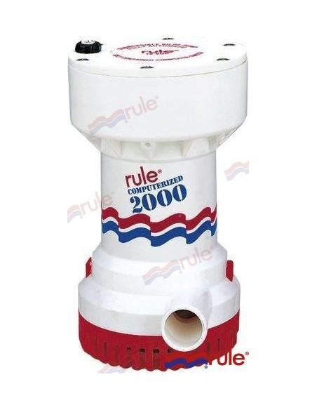BOMBA DE ACHIQUE AUTO SUMERGIBLE RULE - MATIC - 2000 GPH - 12 V.