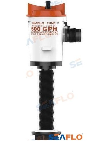BOMBA DE ACHIQUE SUMERGIBLE DE VIVERO - 350 GPH - 12 V.