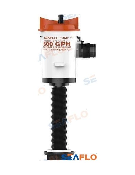 BOMBA DE ACHIQUE SUMERGIBLE DE VIVERO - 800 GPH - 12 V.