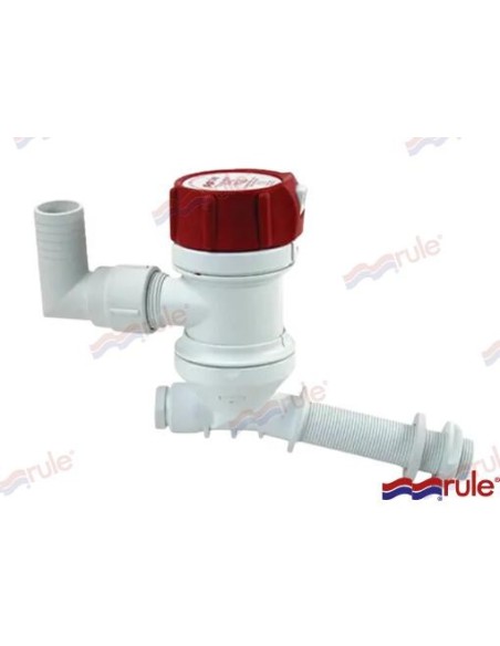 BOMBA DE ACHIQUE SUMERGIBLE DE VIVERO - 1600 GPH - 12 V. - BASE BRONCE