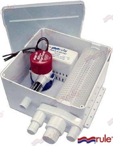 BOMBA DESAGÜE DUCHA - 800 GPH - 24 V.