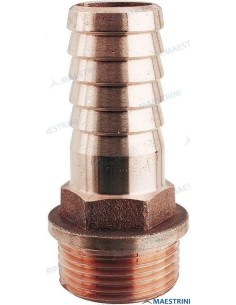 ENTRONQUE MACHO EN BRONCE NAVAL - 1 1/2"x38