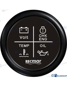 RELOJ MULTIFUNCION - 12/24 V. - NEGRO
