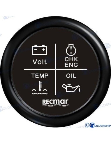 RELOJ MULTIFUNCION - 12/24 V. - NEGRO