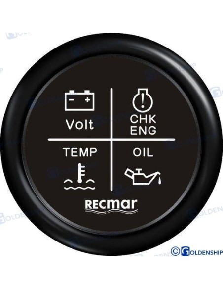 RELOJ MULTIFUNCION - 12/24 V. - NEGRO