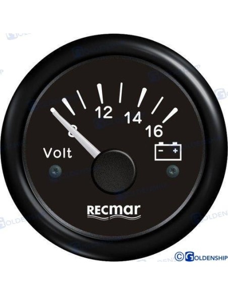 VOLTIMETRO 8/16V NEGRO