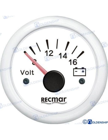 VOLTIMETRO 8/16V BLANCO