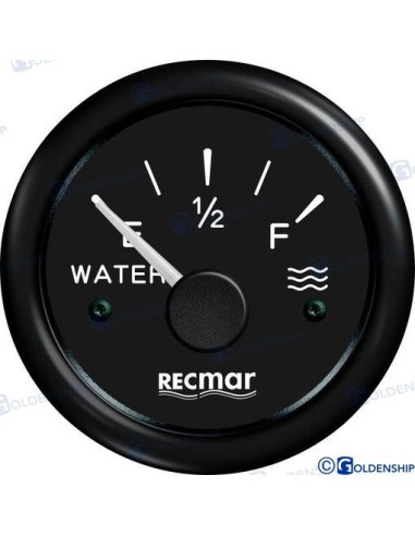INDICADOR NIVEL AGUA EUROPEO 0-190º NEGRO