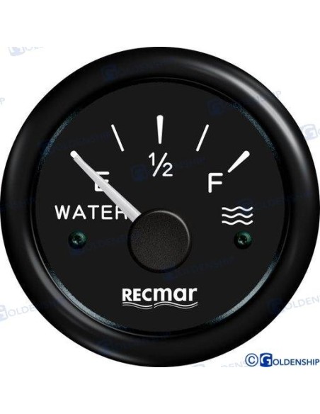 INDICADOR NIVEL AGUA EUROPEO 0-190º NEGRO