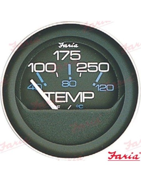 INDICADOR TEMPERATURA AGUA 100-250ºF - CORAL BLACK