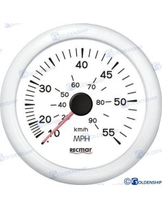 RELOJ CUENTAMILLAS 0/55 MPH - BLANCO
