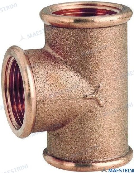 CONEXION T EN BRONCE NAVAL - 3/8"