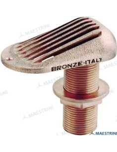 PASACASCO CON REJILLA EN BRONCE NAVAL - 1 1/4"